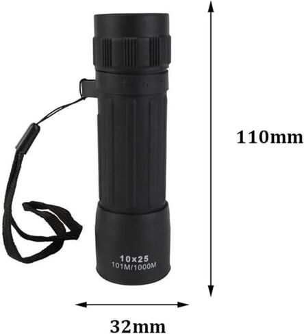 Monoculars Telescope High Power Binoculars, Wide Angle with Light Night Low Vision, Small Large Eyepiece Waterproof Clear 10x25 Binocular for Easy Focus Telescope Watching Binoculars in Saudi Arabia