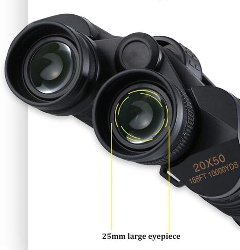 Portable Telescope,Monocular Telescope, 20X50 Binoculars Wide Angle with Light Night Low Vision, Large Eyepiece Waterproof Binocular for High Power Easy Focus Telescope f in Saudi Arabia