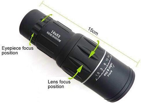 Monoculars Telescope High Power 16 * 52 Monocular Powerful Telescope Hiking Binoculars for Bird-Watching Optical Lens High Magnification Zoom for Adult Bird Watching Outdoor Binoculars in Saudi Arabia