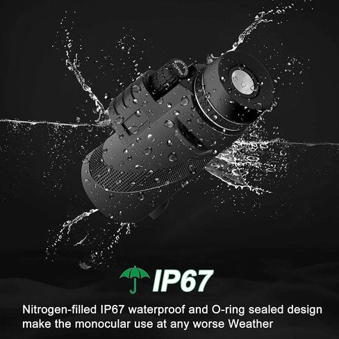تلسكوب عالي الطاقة أحادي 40 × 60 مع حامل الهواتف الذكية و TRUPOD IP67 مقاوم للغبار مصنوعة من PRISM ومواد صديقة للبيئة in Saudi Arabia