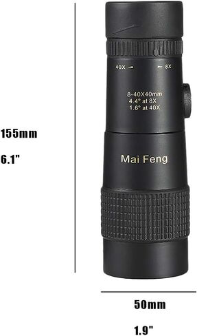 Monoculars Telescope High Power 4K 8-40x40mm High Telephoto Zoom with Low-Light-Level Spotting Scope High Power Lightweight Telescope with Tripod for Birdwatching Hu Binoculars in Saudi Arabia