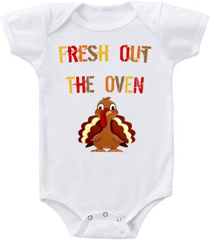 Fresh Out The Oven Thanksgiving Cute Baby One Piece Suit Romper in Kuwait