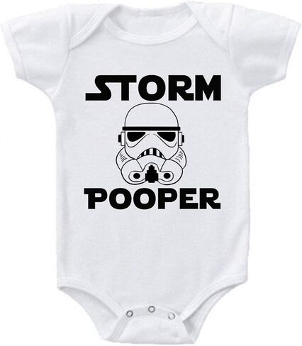 Storm Pooper Trooper Cute & Funny Unisex Baby & Toddler Bodysuit Romper in Kuwait
