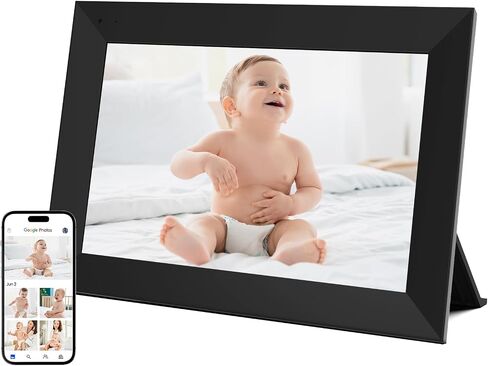 Digital Picture Frame, CozylaHome 10.1" WiFi IPS HD Digital Photo Frame to Share Photos and Videos, AI Enhanced Photo, Shared Mode, Multi-User Upload, Perfect for Christmas & Thanksgiving Gift, White in Saudi Arabia