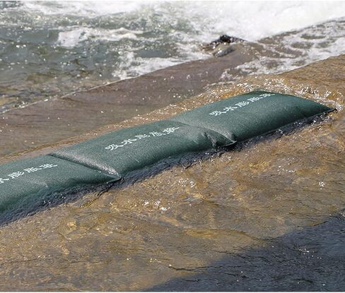 TIST Waterproof Sandbags for Garages Garage Flood Barrier Water-Absorbing Flood Pad Flood Barrier Reusable Sandbags 10 Pieces Sandless Flood Sandbags Quick Absorbing Flood Sandbags(25x120cm) in Saudi Arabia