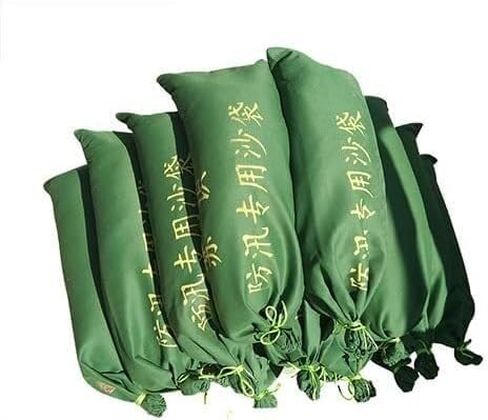 TIST Waterproof Sandbags for Garages 10-Piece Set of Long Canvas Flood Control Sandbags Reusable Rainproof, Windproof, and Flood Control Sandbags Quick Absorbing Flood Sandbags(25X70CM) in Saudi Arabia