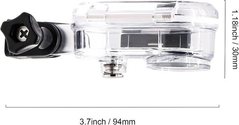 131 FT Go3 Thumb Camera Swimming Dive Protective Case, Underwater Dive Protective Shell with Bracket Accessories Compatible for Insta 360 Go3 in Saudi Arabia
