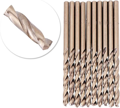 M35 Drill Bit Set, HSSCO Drill Bits for Stainless Steel, 10 Sizes Included (4mm) in Saudi Arabia