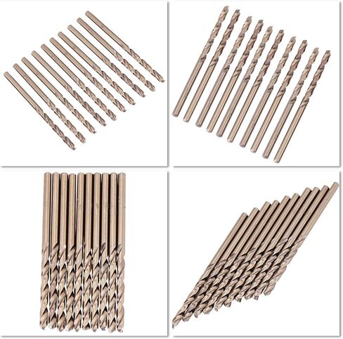 M35 Drill Bit Set, HSSCO Drill Bits for Stainless Steel, 10 Sizes Included (1.5mm) in Saudi Arabia