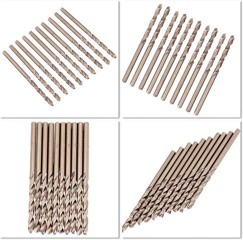 M35 Drill Bit Set, HSSCO Drill Bits for Stainless Steel, 10 Sizes Included (3.2mm) in Saudi Arabia