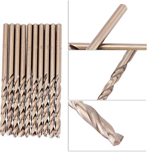 M35 Drill Bit Set, HSSCO Drill Bits for Stainless Steel, 10 Sizes Included (3mm) in Saudi Arabia