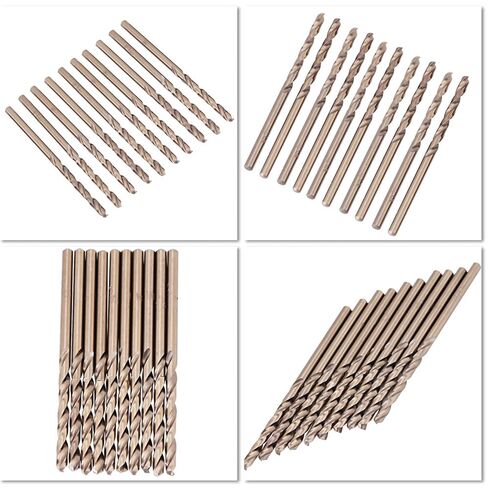 M35 Drill Bit Set, HSSCO Drill Bits for Stainless Steel, 10 Sizes Included (2mm) in Saudi Arabia