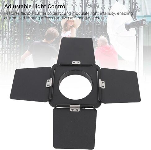 fosa Four Leaf Light Baffle, 4 Leaf Reflector Mount Baffle for Video Lights, with Aluminum Alloy Flexible Baffles, Folds Slim for Portraits Vlogging in Saudi Arabia