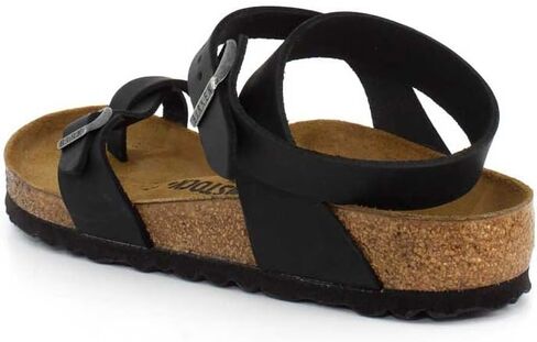 صندل بيركنستوك يارا ، جلد أسود زيت ، الاتحاد الأوروبي 37 / الولايات المتحدة للسيدات 6-6.5 م in Kuwait