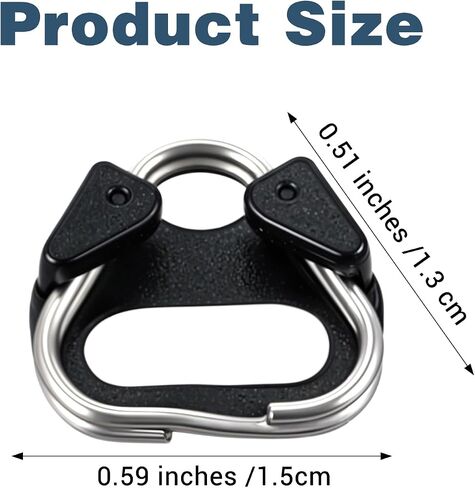 Lug Ring Camera Strap, Stainless Steel Triangle Split Ring and ABS Cap with All Brand D-SLR Rangefinder Mirrorless Camera W/Round Eyelet,for Cameras Shoulder Strap Belt Hook Lanyard in Saudi Arabia