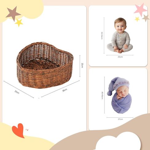 Kate Newborn Photography Props Set&Wood Texture Floor Mat(5x4ft) in Saudi Arabia