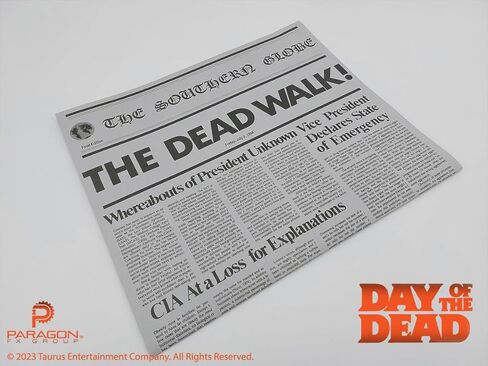 Day of The Dead: The Dead Walk Newspaper Prop Replica in Saudi Arabia