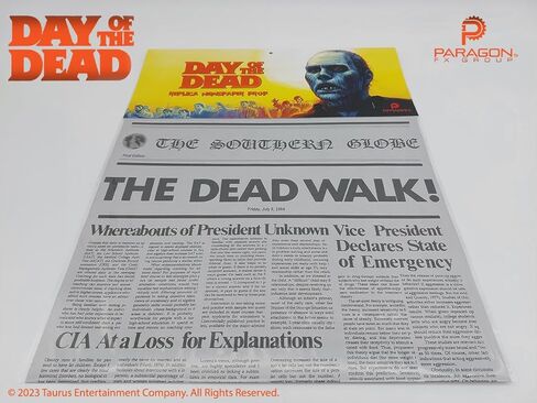 Day of The Dead: The Dead Walk Newspaper Prop Replica in Saudi Arabia