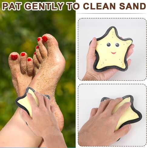 حقيبة مزيل الرمال ، ممحاة الرمال الشاطئية على شكل نجوم للنساء والأسرة ملحقات السفر العطلات in Saudi Arabia