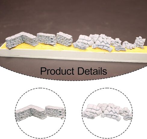 1:72 حقيبة رملية مجموعة مواد DIY ديكورات Micro Micro Landscape Resin in Kuwait