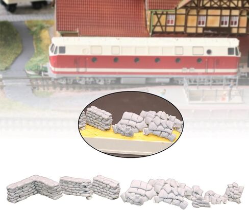 1:72 حقيبة رملية مجموعة مواد DIY ديكورات Micro Micro Landscape Resin in Kuwait
