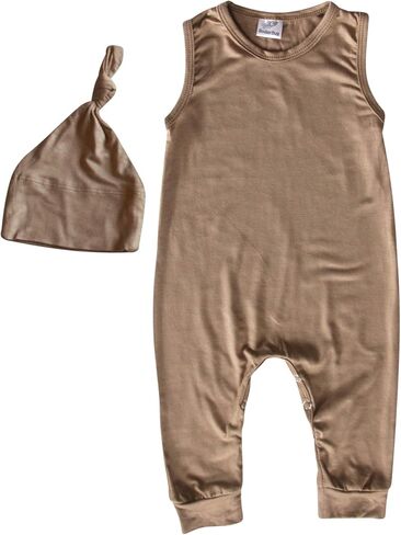 Silky Sleeveless Baby Romper for Boys and Girls-Boy, Girl, Gender Neutral in Kuwait