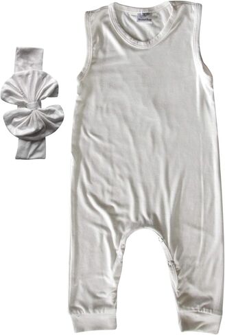 Silky Sleeveless Baby Romper for Boys and Girls-Boy, Girl, Gender Neutral in Kuwait