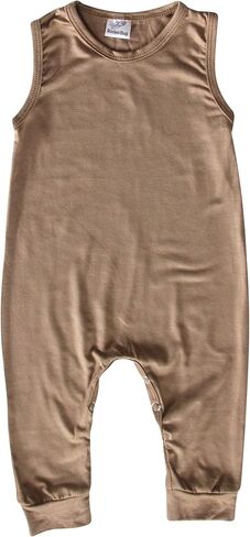 Silky Sleeveless Baby Romper for Boys and Girls-Boy, Girl, Gender Neutral in Kuwait