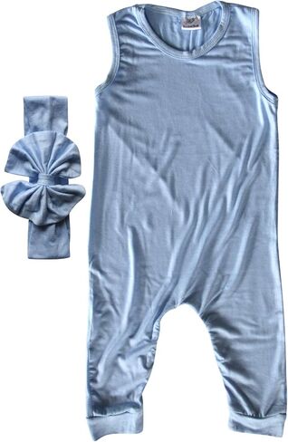 Silky Sleeveless Baby Romper for Boys and Girls-Boy, Girl, Gender Neutral in Kuwait