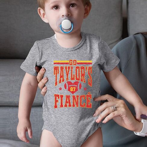 Go Taylor's Fiancé Commice Game Day Bodysuit من قطعة واحدة ، قطن ناعم in Kuwait
