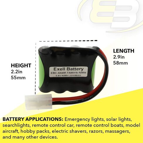 4.8v 2200mAh مخصص NIMH حزمة البطارية مع Tamiya موصل لأدوات الطاقة والأضواء in Saudi Arabia