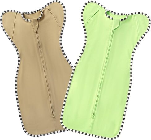 Swaddling Sleep Sack 2-Pack, 100% Cotton Newborn Wearable Blanket in Saudi Arabia