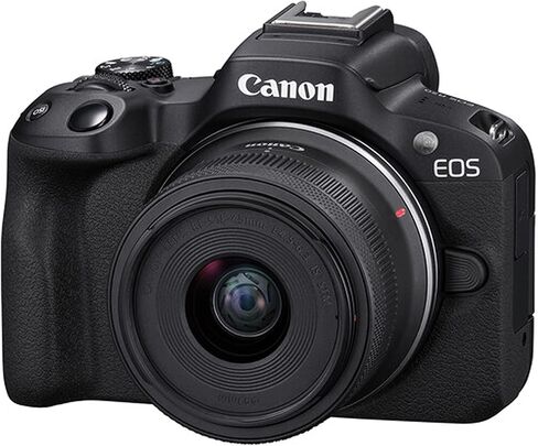 Canon EOS R50 24.2MP APS-C CMOS Sensor Mirrorless Camera with 18-45mm Lens + 64GB Memory + Stabilizing Grip + Software Pack +More (Value Bundle) (Renewed) in Saudi Arabia