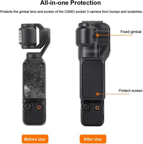غطاء حراسة العدسة الممتازة لـ Insta360 x4 ، واقي عدسة زجاجية متداولة قابلة للإزالة للملحقات INSTA 360 X4 (زوج واحد) in Kuwait