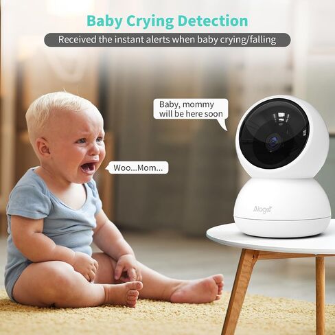 كاميرا أمان ، كاميرا أمان داخلية 2K HD ، 360 درجة PAN/TILT PET CAMERA 2.4G و 5G WIFI ، الكشف عن الحركة ، الصوت ثنائي الاتجاه ، صفارات الإنذار ، الرؤية الليلية ، Cloud SD Card Alexa Google Assistant in Saudi Arabia