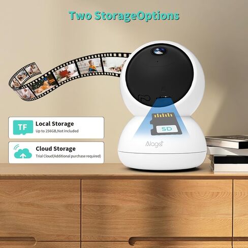 كاميرا أمان ، كاميرا أمان داخلية 2K HD ، 360 درجة PAN/TILT PET CAMERA 2.4G و 5G WIFI ، الكشف عن الحركة ، الصوت ثنائي الاتجاه ، صفارات الإنذار ، الرؤية الليلية ، Cloud SD Card Alexa Google Assistant in Saudi Arabia
