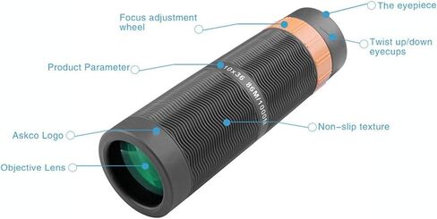 Monoculars Telescope High Power Waterproof 10X36 BAK4 Full Nitrogen Binoculars with Phone Adapter for Tourism for Adult Bird Watching Outdoor Travel Sightseeing Binoculars in Saudi Arabia