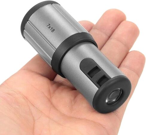 Portable Binoculars High Power 7X18, Telescopic Monocular Compact with Life Waterproof BAK4 Prism Lens Monocular for Bird Watching in Saudi Arabia