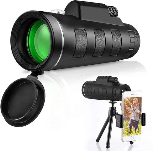 - - 40X60 High Definition FMC BAK4 【HD Monocular for Bird Watching】 with Smartphone Holder & Tripod IPX7 Waterproof Materials for Camping Travelling in Saudi Arabia
