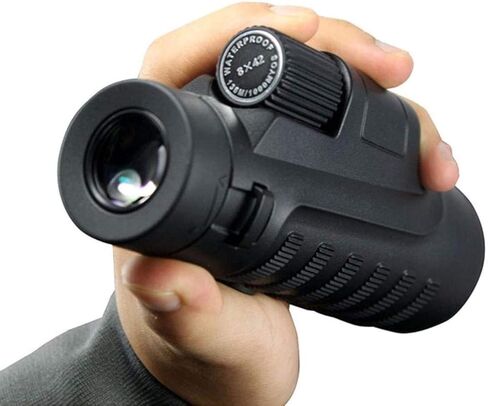 Portable Binoculars High Power 10x42, Compact with BAK4 Prism Lens Monocular with Smartphone Adapter and Tripod for Adults Bird Watching in Saudi Arabia