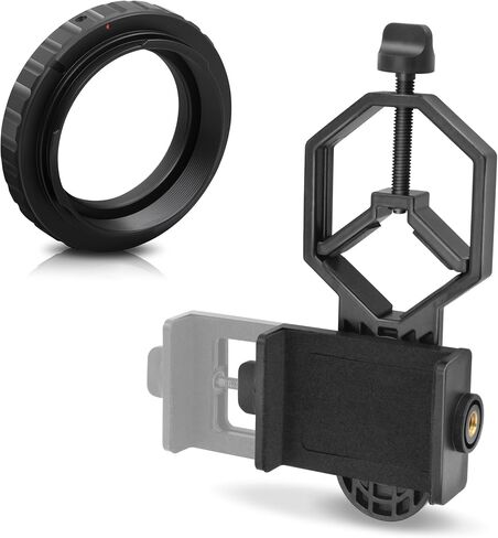 ALSTAR T RING محول لجميع كاميرات Canon EOS SLR/DSLR - حزمة مع - محول الهاتف الخليوي العالمي in Saudi Arabia