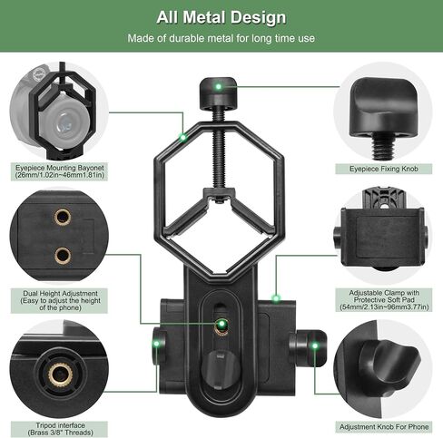 ALSTAR T RING محول لجميع كاميرات Canon EOS SLR/DSLR - حزمة مع - محول الهاتف الخليوي العالمي in Saudi Arabia