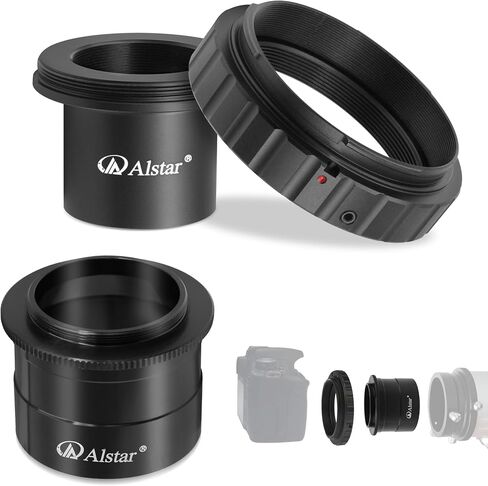 ALSTAR TELESCOPE Photo Adapter لـ Minolta AF و Sony A Mount DSLR Cameras - حزمة مع - 2 "محول الكاميرا البؤرية T -2 in Saudi Arabia