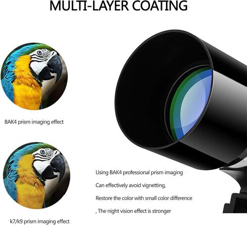 Astronomical Telescope for Kids Beginners 400/70Mm Refractor Monocular Telescopes with Adjustable Tripod Phone Adapter Planetary Multiplier and Carry Bag in Saudi Arabia