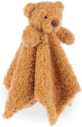 Apricot Lamb Velvet Bear Soft Loveys for Babies, Security Blanket for Baby Boy and Girl, 14x14 Inches for Infant and Toddlers in Saudi Arabia