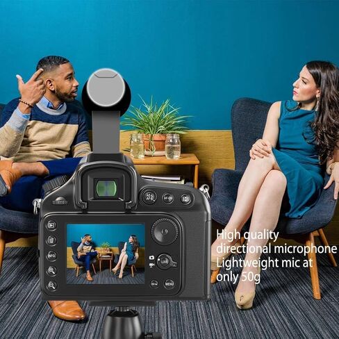 Universal Mini Shotgun Microphone for Smartphones, Camcorders, Camera Microphone for DSLR for YouTube, Vlogging, Live Stream, Tiktok & Filming with 3.5mm Plug Cable in Kuwait