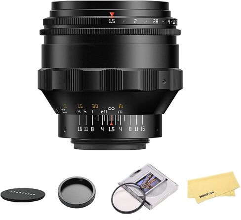 Ttartisan 75mm F1.5 Swirly Bokeh Full Frame Lens مع مرشح عدسة 58 مم F1.5 فتحة كبيرة متوافقة مع عدسة M42 Mount Camera in Saudi Arabia