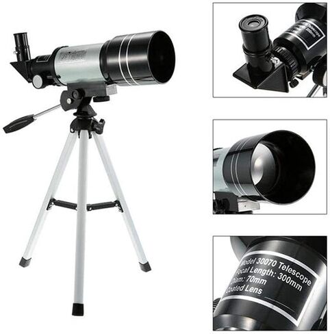 Professional Professional Monocular Astronomical Telescope - Outdoor Telescope Refractive Space Monocular F30070M 150X Travel Spotting Scope with Portable Tripod in Saudi Arabia