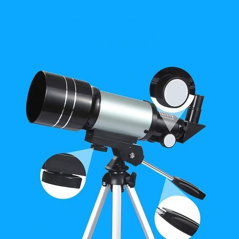 Telescopes Refractive Spotting Scopes 70 Caliber Travel Telescope Portable 150X Monocular Multifunctional Refraction Reflector with Tripod for Camping in Saudi Arabia