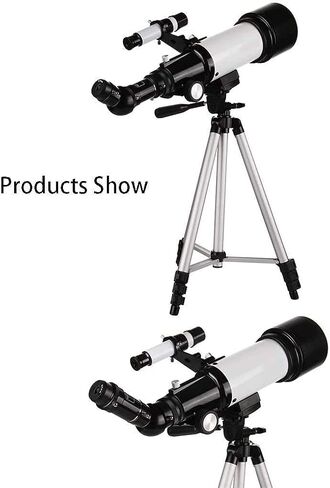 2021 تحديث تلسكوب الانكسار 50-100 مم من تلسكوبات Telescope Telescope المحمولة لعلم الفلك المبتدئين الأطفال مع ترايبود وحقيبة الظهر (اللون أ) أ in Saudi Arabia